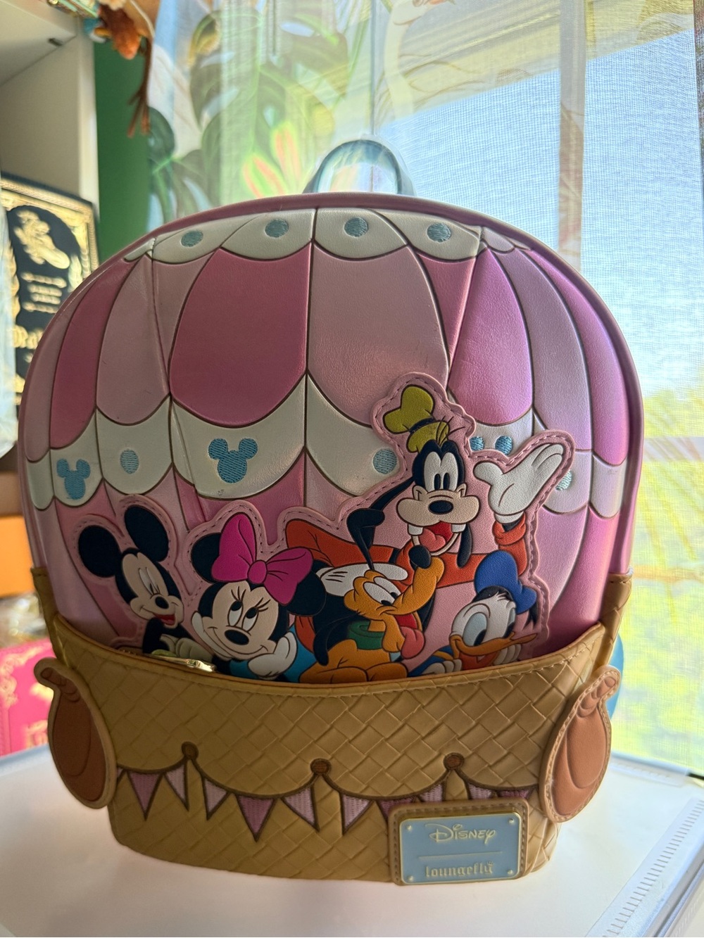 Loungefly Disney Mickey and Friends Hot Air Balloon Mini Backpack NWT
